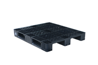 NEXARA Heavy Duty 1200*1000mm Mesh 3-Runner Palettes empilables en plastique avec entrée à 4 voies pour des opérations efficaces en entrepôt
