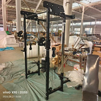 Dinuo Nouvelle Version Rack de Squat Mural Pliable et Cage à Câbles |   Rack de musculation compact pour salle de sport à domicile