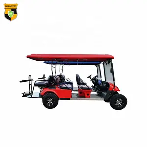 Serviço de venda usado elétrico clube carro 6 lugares simples assento rápido mini carrinho de golfe