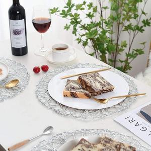 <span class=keywords><strong>Sous</strong></span>-plat jetable écologique de 14 pouces, <span class=keywords><strong>rouge</strong></span>, argenté, doré, pour mariage, décoration minimaliste et économique pour la maison - Product Image 6