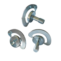 Adaptador de tornillo para trípode JSCREW de 1/4" a 3/8" de acero al carbono con anillo en D para cámara DSLR, perno de montaje de placa de liberación rápida