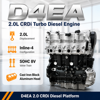 Moteur complet diesel turbo CRDi D4EA 2.0L de haute qualité, 4 cylindres en ligne SOHC 8V pour remplacement et réparation Hyundai Kia