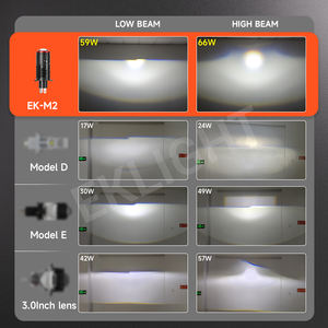 Faro de lente Bi Led de alta potencia de 130W, 6000K, 9-16V, Hi/Lo H4, Mini lente Led, Bombilla LED para Faro de motocicleta para coche, camión, motocicletas - Product Image 4