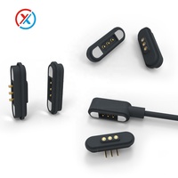 Conector Magnético Pogo Pin de 2-9 Pines, Chapado en Oro, para Relojes Inteligentes, Cable de Conexión de 3A, Venta al Por Mayor