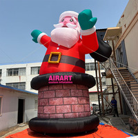 Père Noël gonflable de qualité commerciale, Père Noël gonflable personnalisé, décorations de Noël gonflables