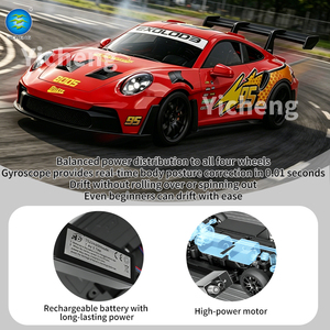 Coche <span class=keywords><strong>de</strong></span> Carreras RC 4WD a Escala 1:24 con Giroscopio, <span class=keywords><strong>Control</strong></span> Remoto Totalmente Proporcional, Luces LED, Alta Velocidad, Vehículo RC <span class=keywords><strong>de</strong></span> Alta Gama - Product Image 4