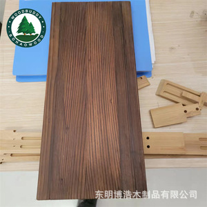 แผ่นผนังไม้คาร์บอนไลซ์ Woodbuddy ขนาด 42x15x1.5 ซม. ลายไม้เนื้อแข็ง สำหรับใช้ในครัวเรือน - Product Image 1