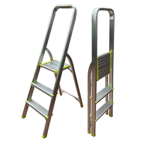 Échelle pliante légère antidérapante en aluminium pour usage domestique, échelle pliable épaissie pour entrepôt, escalier et utilisation extérieure en salle de sport