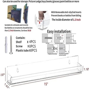 Kệ Đựng Đồ Chơi Trưng Bày Gờ Tường Hình Ảnh Hiện Đại Kệ Sách Nổi Acrylic Kệ Gờ Tường Nổi Acrylic Gắn Tường - Product Image 2