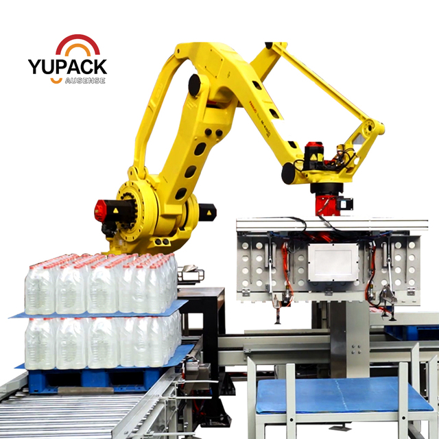 Automatic Pallet Stacking Robot Equipment Integrating Pallet Dispenser Automatic Sorting and Conveyor Modules