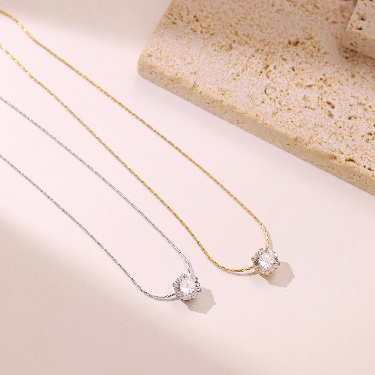 Zircon Necklace Shining Life (G/S)