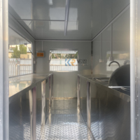 Remorque alimentaire mobile certifiée CE DOT avec cuisine complète, remorque alimentaire de rue personnalisée, camion de restauration pour café et burgers à vendre