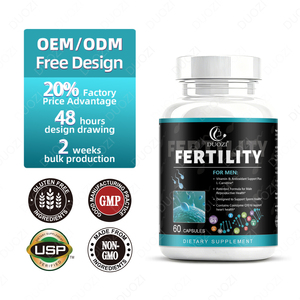 DUOZI Fertilité pour hommes 60 capsules Coenzyme Q10 L-Carnitine Vitamine D3 Soutien antioxydant Santé cardiaque Complément alimentaire - Product Image 3