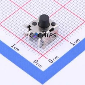TS-1005AF-AR06526 Tactile Switch SMD Switch Single Pole Single Throw Round Button 2.6N Horizontal Mount - Product Image 1