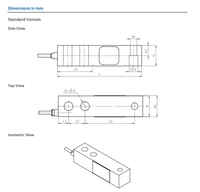 Celda de Carga H8C de Venta Caliente 0.5T/1T/1.5T/2T para Básculas Industriales y Básculas Turck