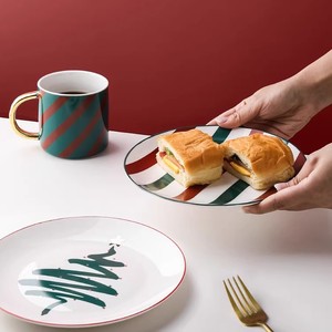 Service de table de Noël en porcelaine fine, bols et assiettes de Noël en porcelaine de luxe, ensemble de vaisselle - Product Image 2