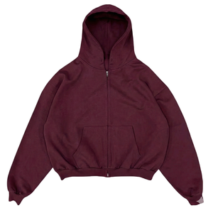 Fabricante de Sudaderas con Capucha, Sudadera con Capucha Corta Personalizada con Cierre, Sudadera de Algodón Grueso de 500 Gsm, Sudadera con Capucha y Cierre para Hombre TKAN599 - Product Image 1