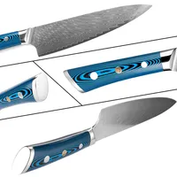 1-5 stuks Damascus koksmes 8 inch houten handvat milieuvriendelijk voor het snijden van groenten, vlees & fruit