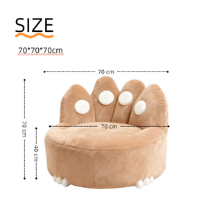 LƯỜI BIẾNG túi Đậu đơn Sofa mô-đun hiện đại một chỗ ngồi dễ thương mèo claw nén xốp có thể tháo rời bìa mềm thoải mái lijie sống - Product Image 3
