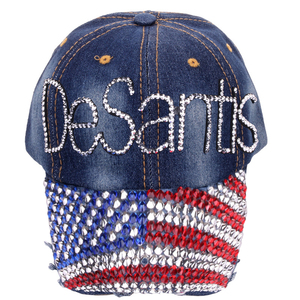 Sombrero de béisbol con diamantes de imitación para mujer, gorra de béisbol con logotipo personalizado, con diamantes de imitación ostentosos, Desantis - Product Image 2