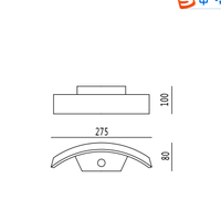 Lampes murales et de jardin LED à capteur en aluminium moulé sous pression modernes pour l'extérieur 18W Garantie de 3 ans
