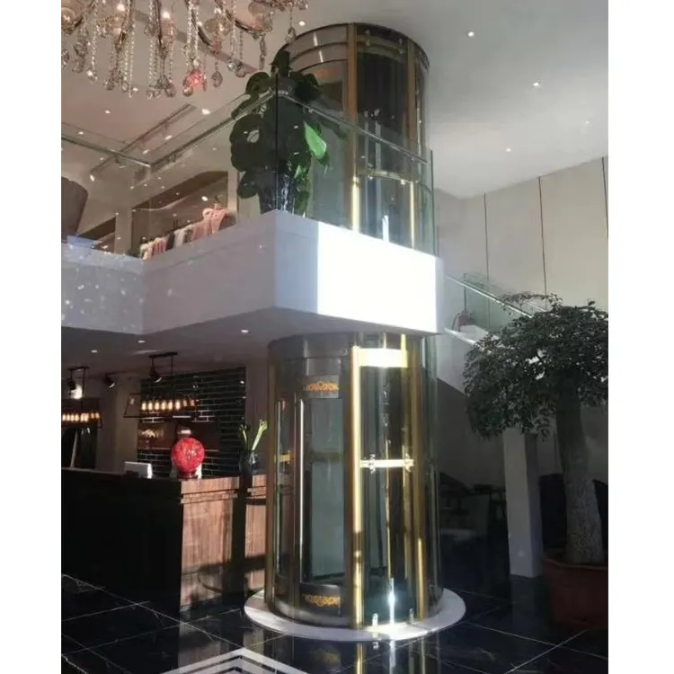 Price In China Villa Round Glass Elevator Price, China Factory Villa Used Home Round Elevator Glass