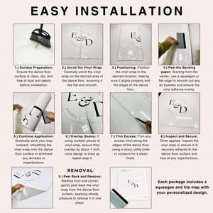 Vinilo Adhesivo Removible Brillante/Mate para Decoración de Pista de Baile, Personalizado para Bodas y Cumpleaños - Product Image 4