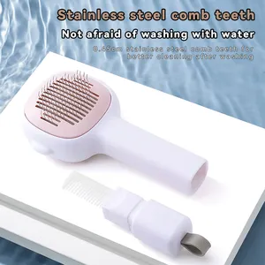 Cross-border Hot Pet Comb Removal Brush Double-sided Knotted Comb Cat Hair Removal Brush Dog Massage Comb Pet Hair Remover