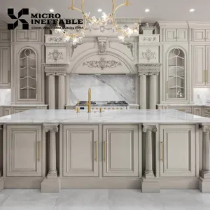 Luxury Supplier Cabinet Nature Oak Solid Wood Kitchen Cabinets