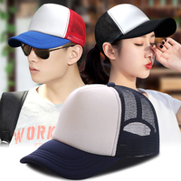 Casquette de baseball à 5 panneaux, décontractée, pour hommes et femmes, été, soleil, respirante, en maille, parent-enfant, casquette de camionneur assortie à tout