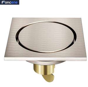 Saluran air lantai baja tahan karat ramah lingkungan kotak 4 inci Modern dengan pemasangan mudah untuk saluran kamar mandi Premium - Product Image 2