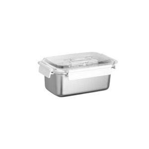 316L Stainless Steel Food <b>Storage</b> Container Rectangle Sealed Lid Lunch <b>Box</b> Refrigerator <b>Storage</b> <b>Box</b> With Handle - Product Image 2
