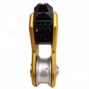 Descendeur <span class=keywords><strong>Escalade</strong></span> Cordon Poulie pour Stores pour Sauvetage <span class=keywords><strong>Escalade</strong></span> Poulie Unique de Sauvetage Arrêt Unidirectionnel Poulie Multifonction - Product Image 4