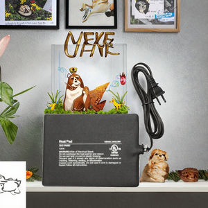 Xhc Film chauffant infrarouge lointain PTC écologique 6*8 pouces 100-240V, plaque chauffante rectangulaire classique pour terrarium, fournitures pour <span class=keywords><strong>reptiles</strong></span> 0.3KG - Product Image 2