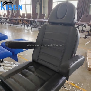Kisen High Quality One Motor Electric Massage Bed Pu Leather Spa Bed Salon Bed <b>Legs</b> Apart Lash Chair Tattoo <b>Table</b> - Product Image 3