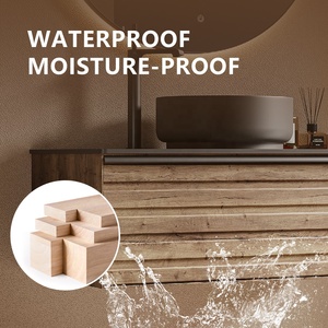 <span class=keywords><strong>Mueble</strong></span> de Baño Moderno de Pared para Hoteles, Gabinete de Medicina Lacado, Lavabo de Cerámica y Madera Contrachapada - Product Image 5