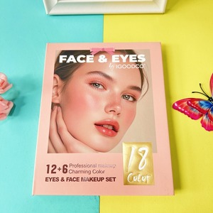 Paleta de Maquillaje Facial y de Ojos de 18 Colores, Paleta de Cosméticos en Forma de Libro con Sombras de Ojos Mate y Brillantes, Rubor, Iluminador y Color de Labios - Product Image 2