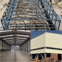 Estructura de Acero Industrial Moderna, Edificio de Almacén Prefabricado de Alta Resistencia, Acero Personalizado Directo de Fábrica