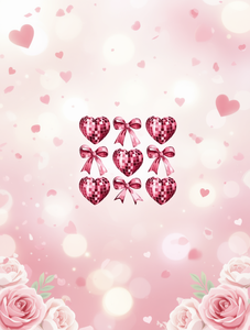 T-shirt Coquette Heart da donna a maniche corte, girocollo, in jersey di cotone stampato, stile carino per San Valentino, primavera estate - Product Image 2