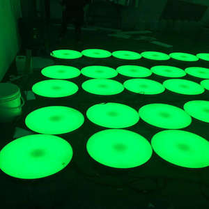 Dalles de sol rondes lumineuses interactives, sensibles au toucher, <span class=keywords><strong>LED</strong></span>, pour la décoration de discothèque - Product Image 2