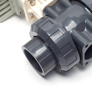 Válvula de Bola de PVC Eléctrica Dongqi Q911F-16S, Resistente a Ácidos y Álcalis, Tratamiento de Agua Plástico, IP68 Sumergible, Reinicio por Falla de Energía - Product Image 2