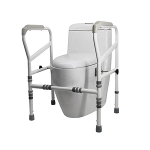 Barre d'appui de toilette moderne réglable avec étagère, capacité 150 kg, finition thermolaquée, marque MK, sécurité pour personnes âgées et femmes enceintes - Product Image 3