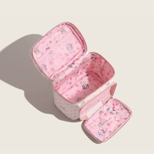 Sweet Princess <b>Makeup</b> Bag Large Capacity Waterproof Cosmetic <b>Case</b> With Mesh Pockets For Travel And Home Storage - Product Image 4