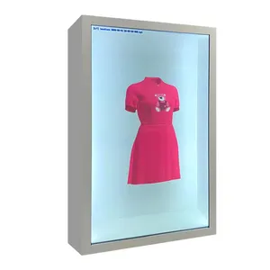 Flexível transparente tela lcd showcase touch screen inteligente interativo 3d holograma transparente lcd display box