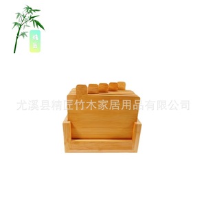เขียงไม้ไผ่ทรงสี่เหลี่ยมผืนผ้าสำหรับหั่นผลไม้ในครัวใช้ในครัวเรือน - Product Image 1