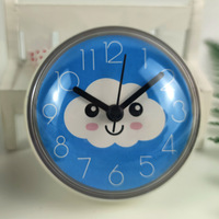 Jam Dinding Logam dengan Logo Cetak Kustom Diameter 13,375 Inci untuk Hadiah Promosi Pemesanan Grosir Pemasok Grosir