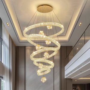Apartamento dúplex, gran candelabro, lámpara de salón, villa, escalera abierta, cristal de lujo, hotel <span class=keywords><strong>con</strong></span> mezzanine - Product Image 2