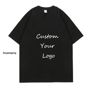 Camiseta de punto de algodón 100% de 310 g/m² personalizada 2026, de manga corta, cuello redondo, hombros caídos, estilo urbano oversize, en blanco. - Product Image 3