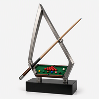 Trophée de billard, trophée de snooker, trophée de billarderie, trophée personnalisé, trophée sportif en métal, trophée de vainqueur en métal sur mesure