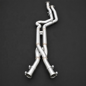 ท่อไอเสียกลางสแตนเลส 304 ความยาวเท่ากัน พร้อมท่อ Z สำหรับ BMW M3 G80 M4 G82 G83 S58 3.0T ปี 2021-2025 - Product Image 2
